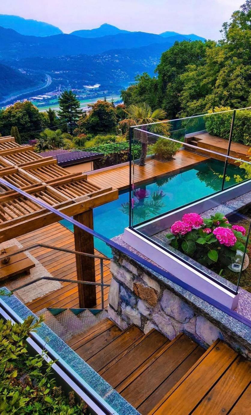 Family Suite With Garden And Amaizing View To Lugano カデマリオ エクステリア 写真